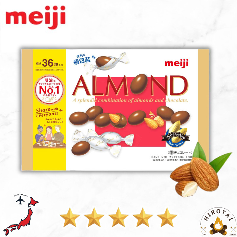 Meiji Almond Chocolate Big Pack 151g - Indulge in Rich Taste & Crunchy ...