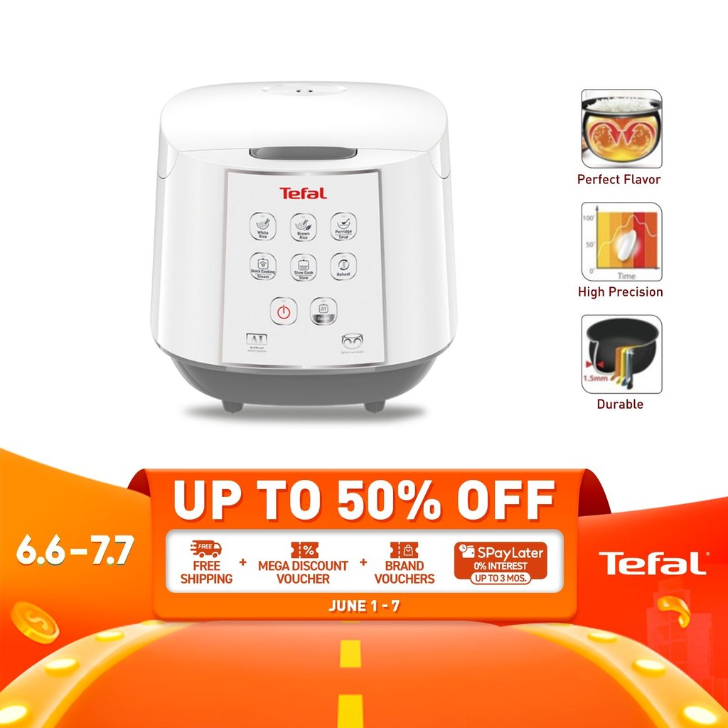 Tefal Easy Rice Digital Rice Cooker RK732167 10 Cups | Shopee Philippines