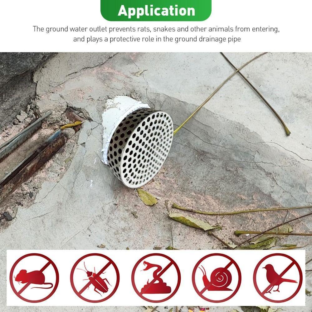 PATH Anti Clogging of Drainage Pipes, White 304 Stainless Steel ...