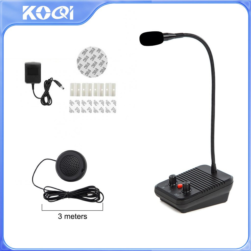 Window Intercom Speaker and mic 2 way speaker for close window office ...