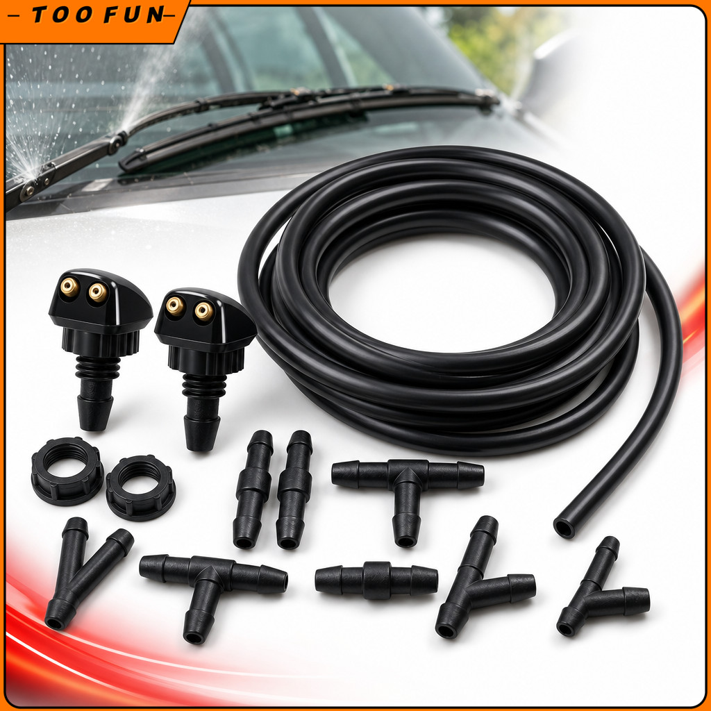 9Pcs/Set Car Windscreen Washer Pipe Front Wiper Arm Nozzle Jets ...
