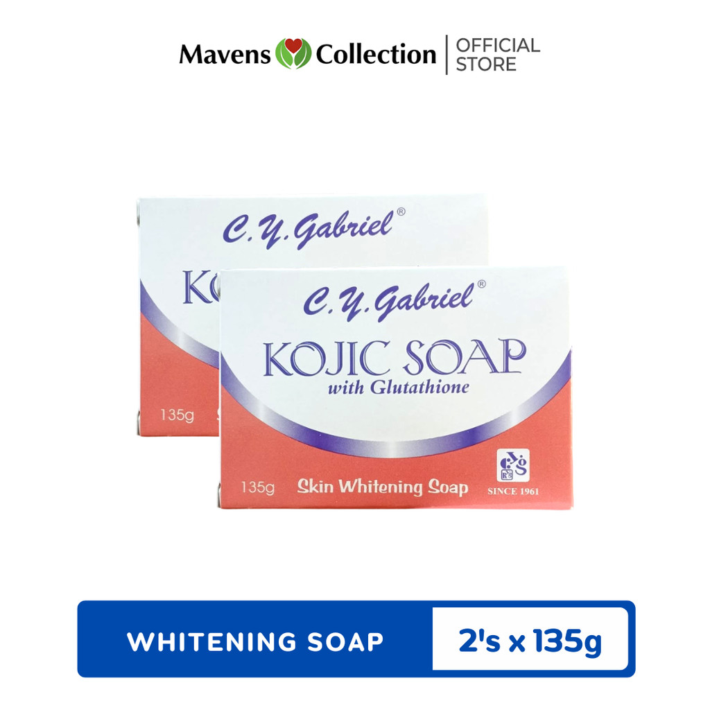 PACK OF 2) C.Y. Gabriel Kojic Soap with Glutathione 135g