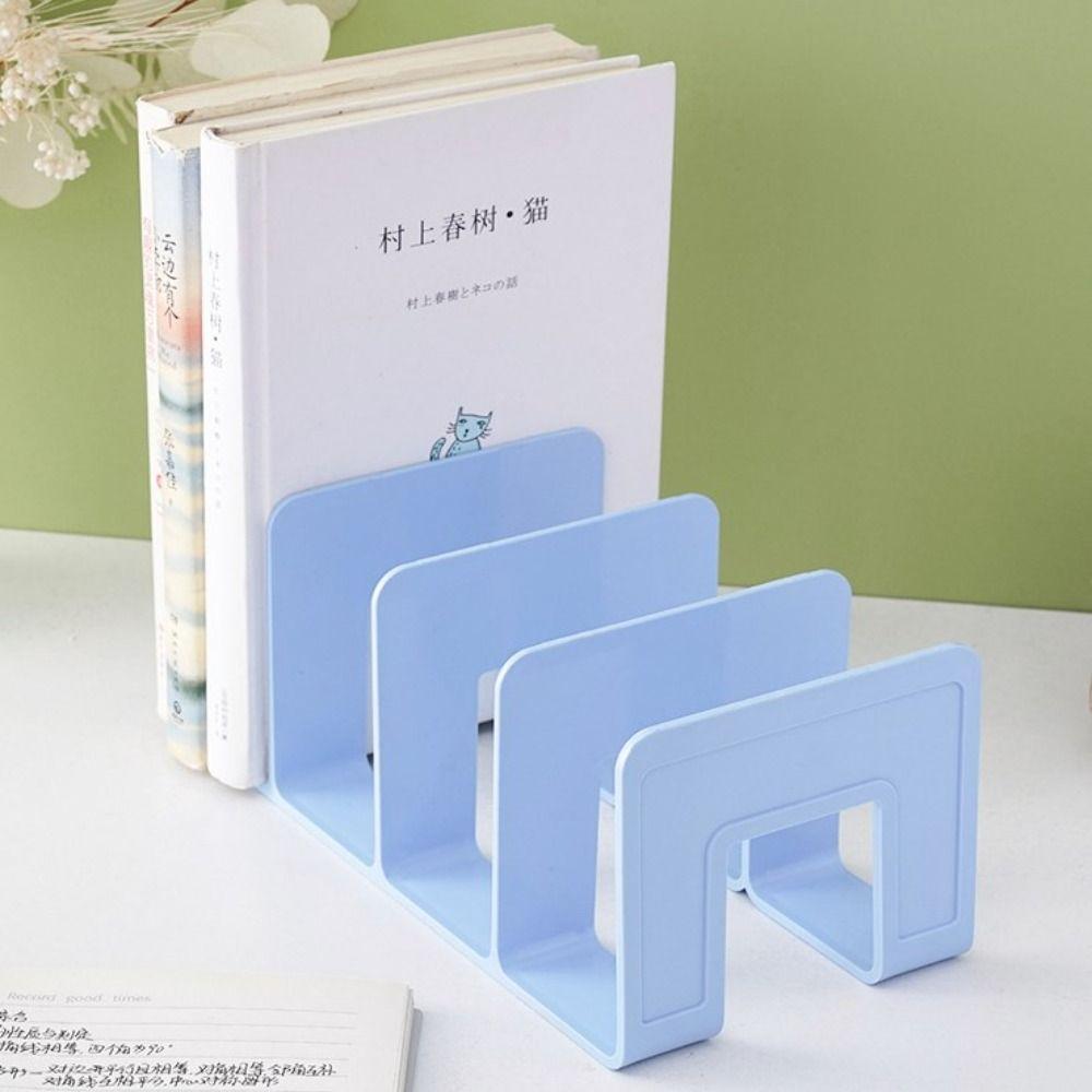 FALLFORBEAUTY Desktop Bookends, Display Sturdy Divider Book Stand, Save ...