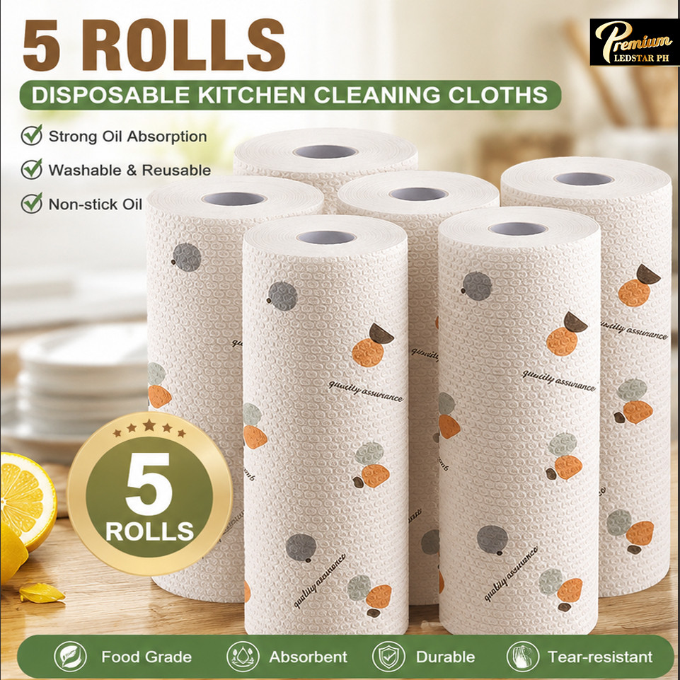 5Roll/3Roll lDisposable Kitchen Oil Absorbent Paper Towels Washable ...