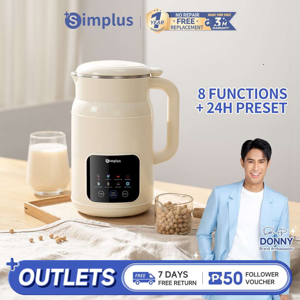 Simplus 1000mL Soy Milk Maker Multifunctional Food Processor For Fruit ...