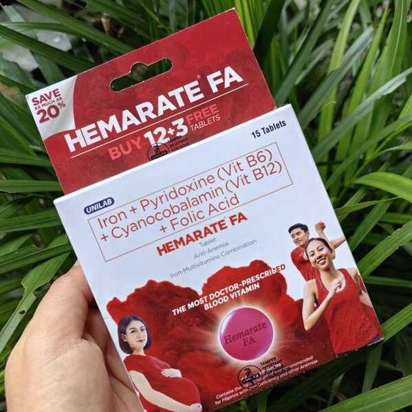 Hemarate FA Anti Anemia (Iron Multivitamins Combination) 15 Tablets ...