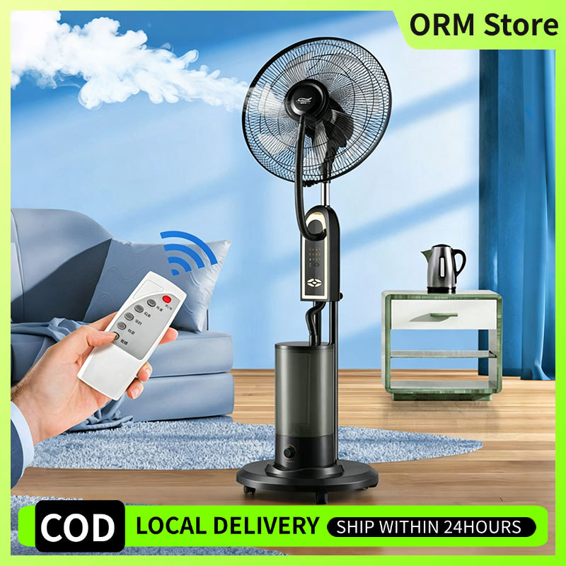 16inch Mist Fan With Remote Air Cooler with Humidifier Stand Fan Heavy ...