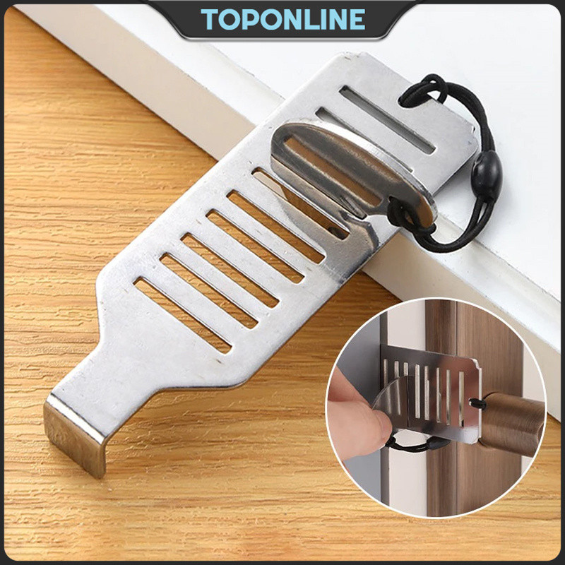 Stainless Steel Door Locks Anti-theft Door Stop Portable Safety Latch ...