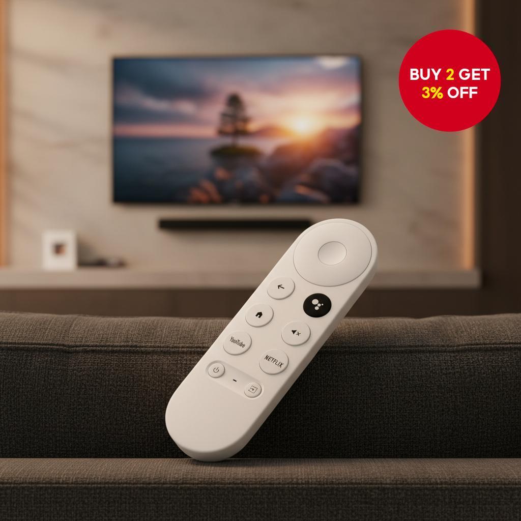 Nieuwe Vervangende Afstandsbediening G9N9N Voor Chromecast 4K En Google TV – Met Voice Control En Bluetooth IR (zonder Batterijen)