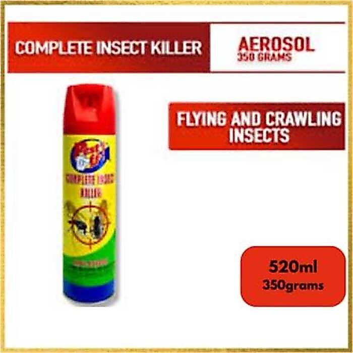 PEST OFF COMPLETE INSECT KILLER AEROSOL SPRAY 350G (520Ml) FDA 0Bf F3a ...