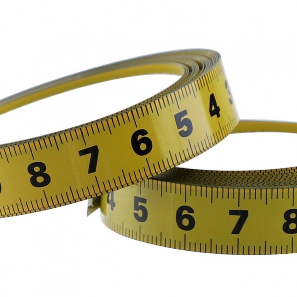 Metric Metric System Self Adhesive Ruler Yellow Metal Tape Single Sided ...
