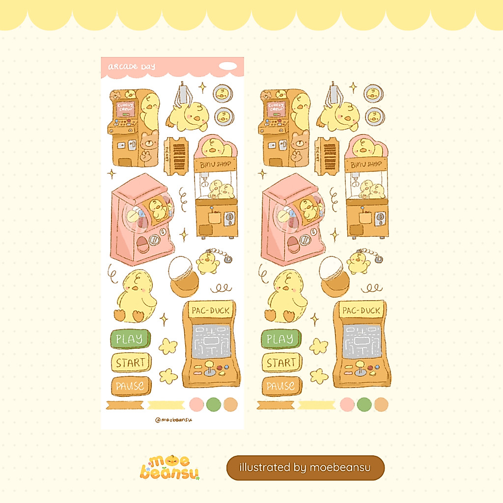 Arcade Journal Sticker Sheet | moebeansu | Shopee Philippines