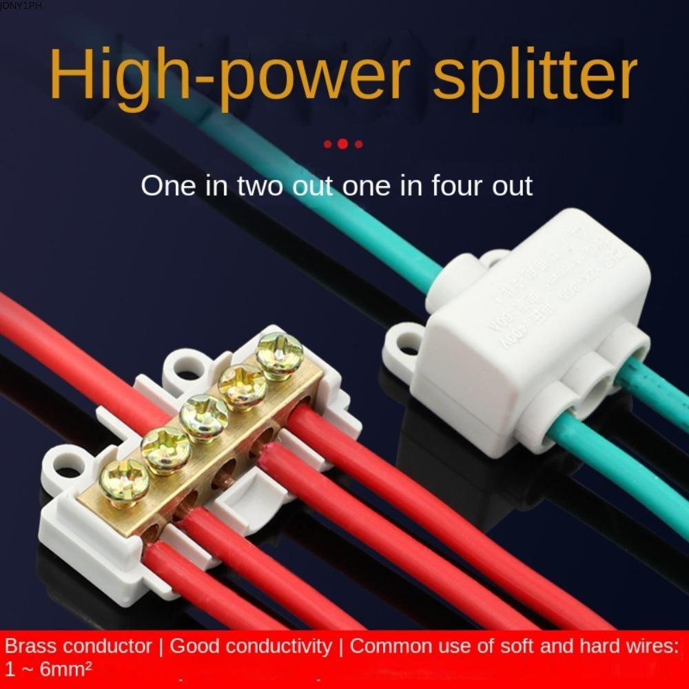 JONY1PH T-type Wiring Terminal Electrical General Connector Splitter ...