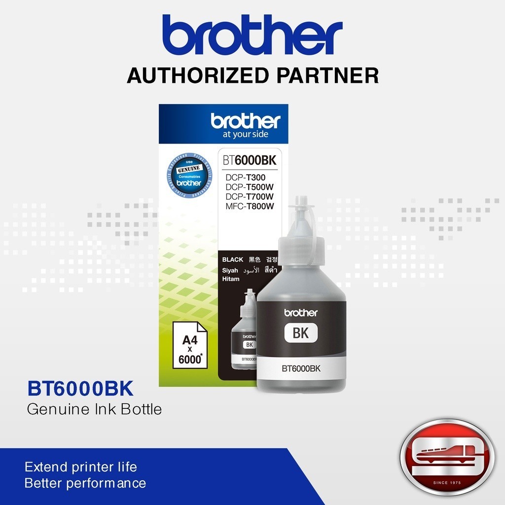Brother Ink BT6000 BLACK 100% Original | Shopee Philippines