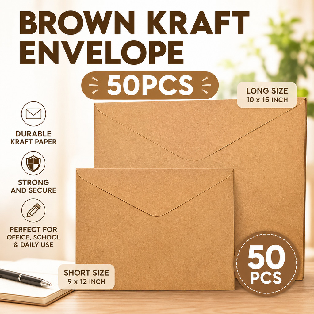 Shop brown envelope long for Sale on Shopee Philippines
