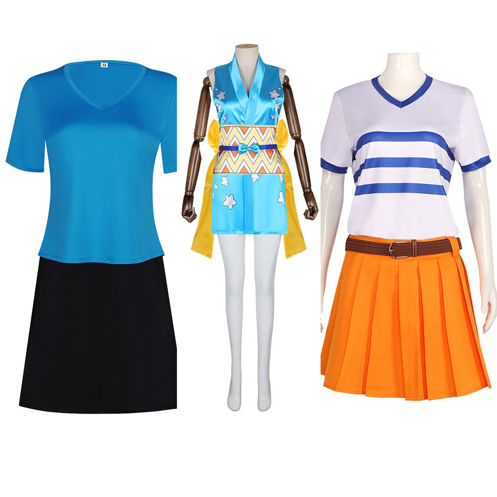 One Piece cosplay costume Straw Hat Crew Navigator Nami real-life ...