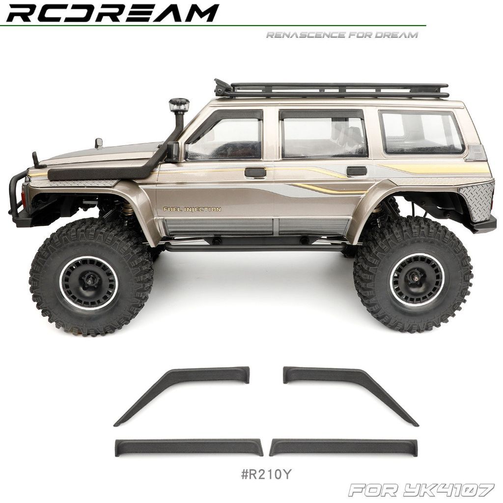 Rcdream Simulation Car window rain guards For 1/10 YIKONG YK4107 Pro RC ...