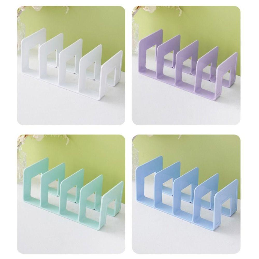 FALLFORBEAUTY Desktop Bookends, Display Sturdy Divider Book Stand, Save ...