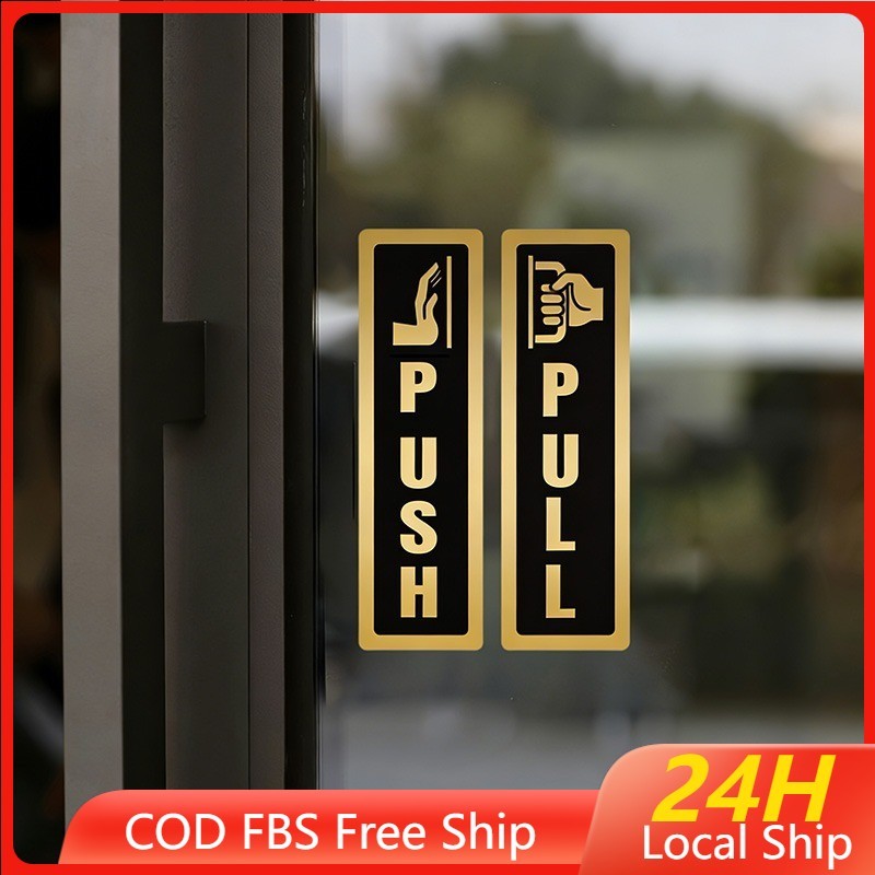 Shop push signage for door for Sale on Shopee Philippines