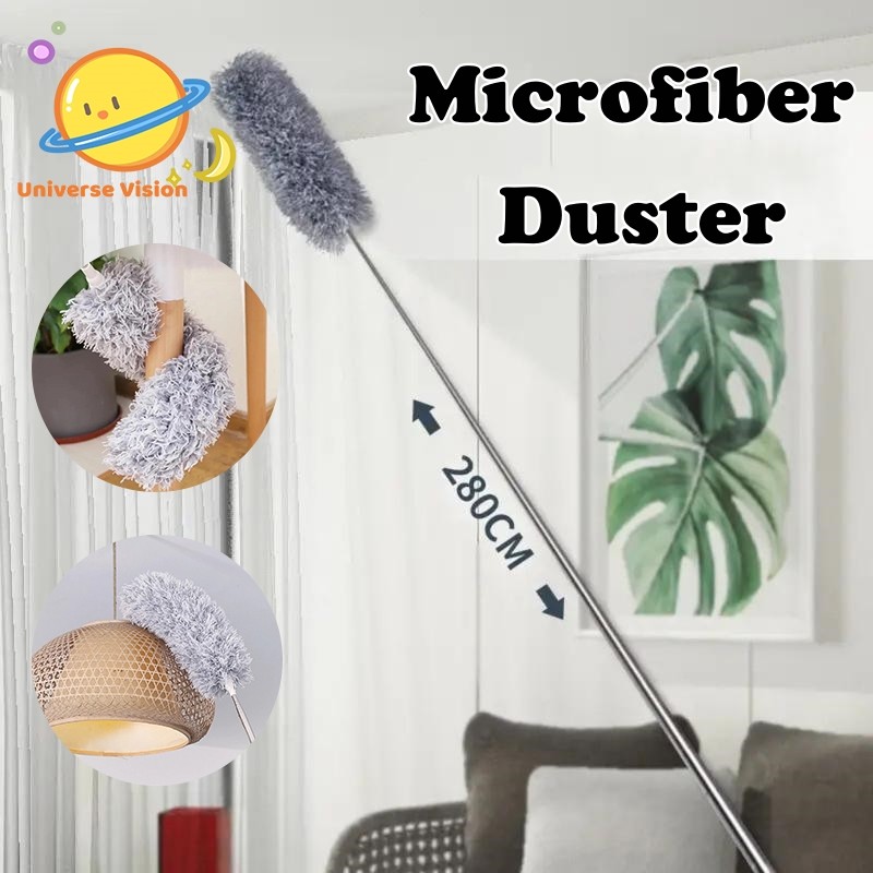 280cm Adjustable Telescopic Bending Duster Feather Duster Long Pole ...
