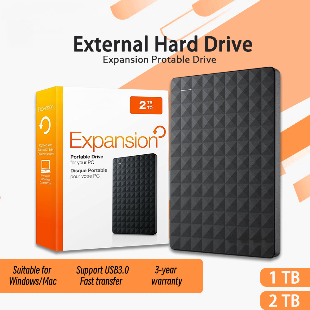 External Hard Drive Expansion USB 3.0 HDD 1TB、2TB Portable 2.5