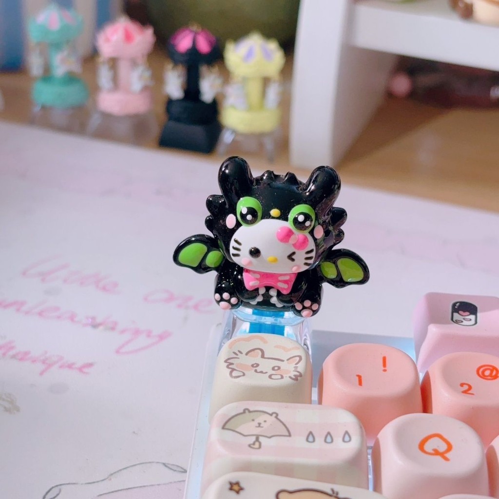 Toothless KT Keycaps Cartoon Cute Cross Axis Game Mechanical Keyboard ...