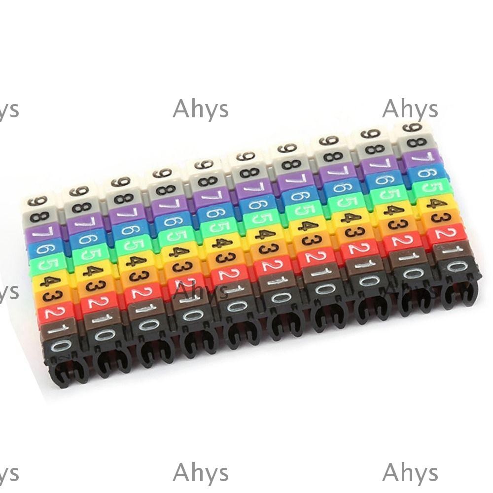 AHYS 100PCS Digital Number Tube, 2.5mm² Size Snap-fit design Wire ...