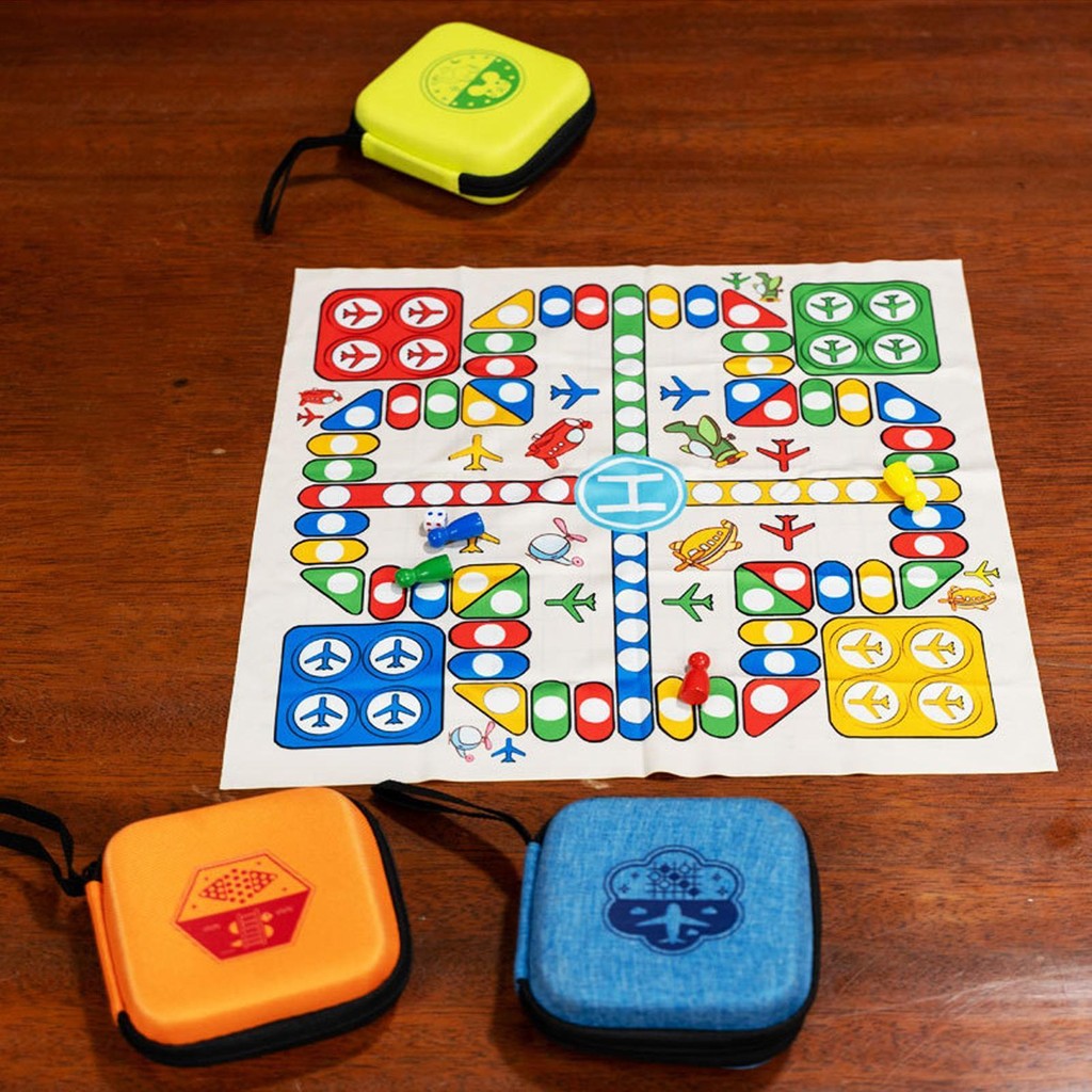 9-in-1 Board Game Table Flying Chess/Checkers/Chess/Tic-Tac-Toe Kids ...