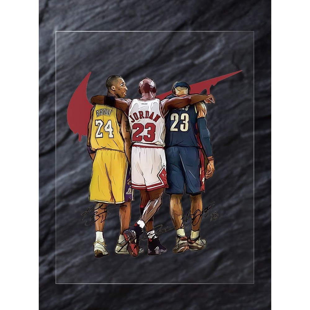 nba Basketball Star Car Sticker Jordan James Kobe Creative Logo ...