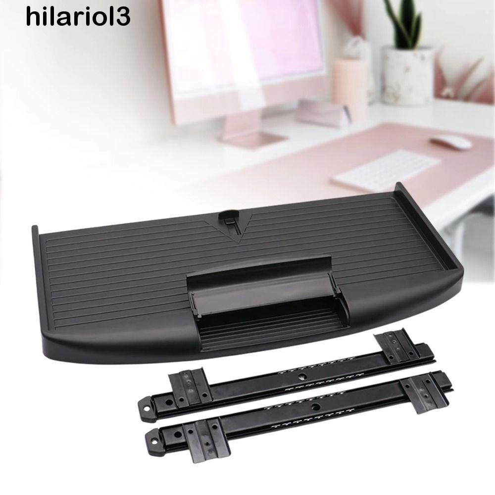 HILARIO Under Desk Keyboard Tray, Heavy Duty Slide Rail Adjustable ...