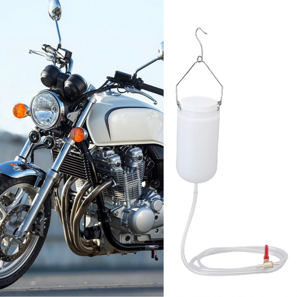 Réservoir Carburant Auxiliaire Moto 1L Fydun - Débit Lisse Pour Longs Trajets, Avec Vanne Et Fixation