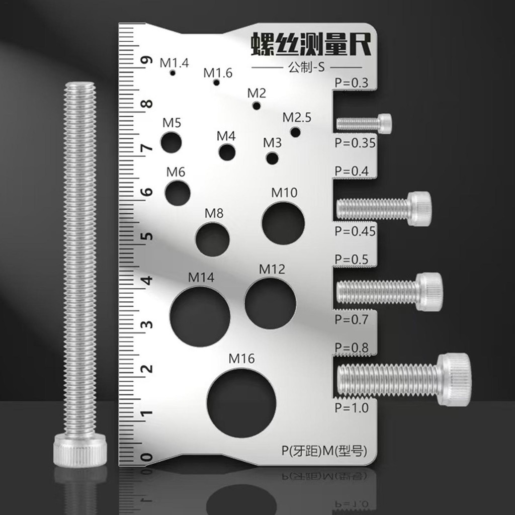 Bolt Thread Gauge Measurement Tool for Screw Space Saving Measuring ...