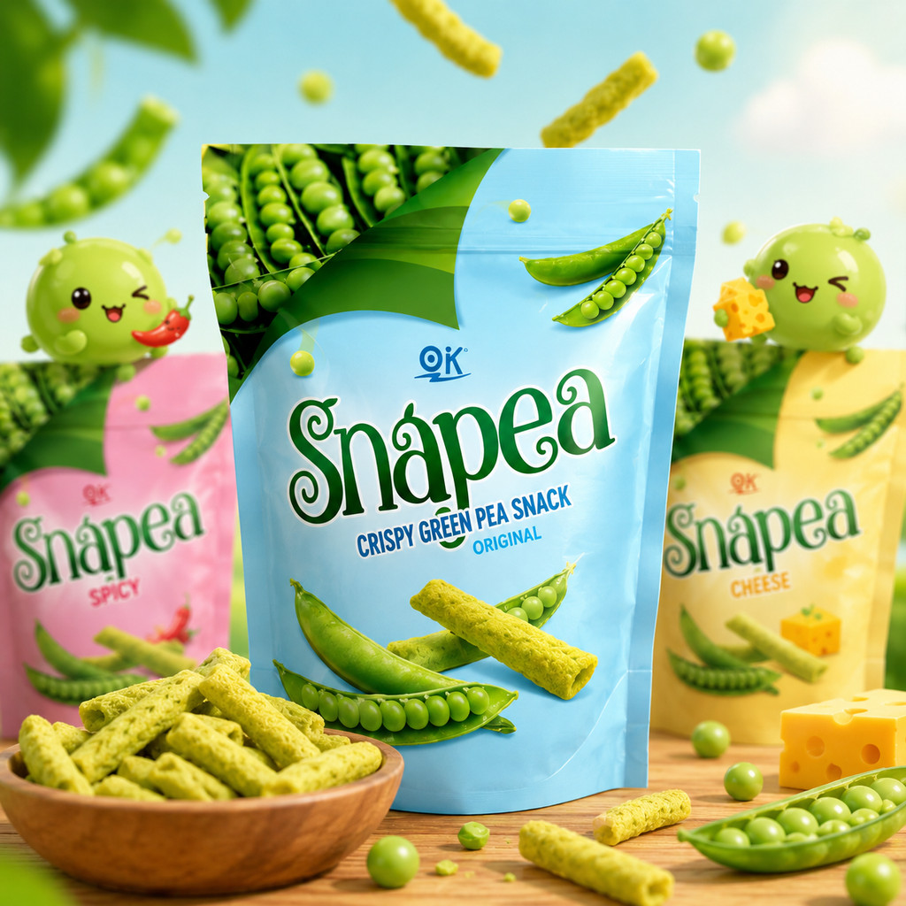 3 Packcs OK Snapea Popcorn Crisps 3 flavors mixed | Shopee Philippines
