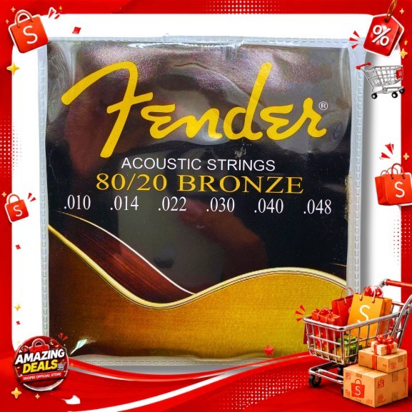 Fender FDA-002 Acoustic Guitar String (Assorted) | Shopee Philippines