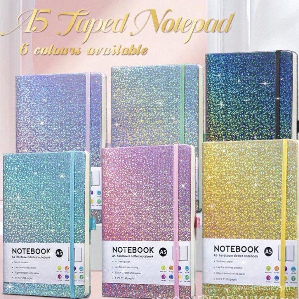 Hot Sale A5Customizable Starry Sky Notebook with Straps, Printable LOGO ...