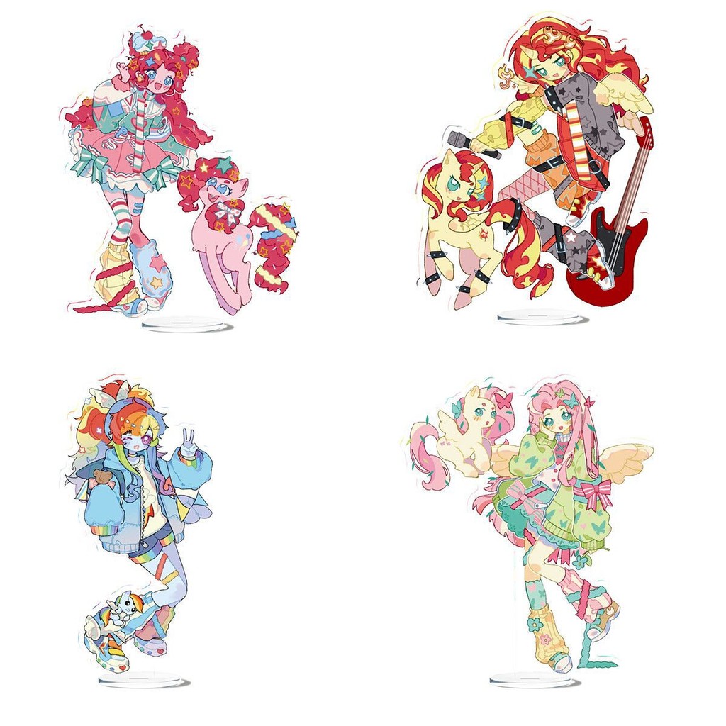 My Little Pony Acrylic Stand Anime Cartoon Pinkie Pie Figurines Desktop ...