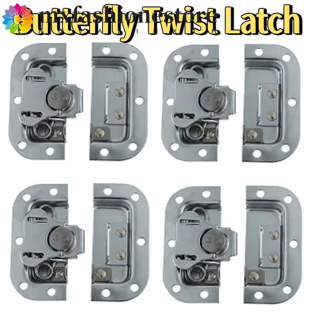 MXFASHIONE 4Pcs Butterfly Twist Lock Buckle, Spring Loaded Recessed ...