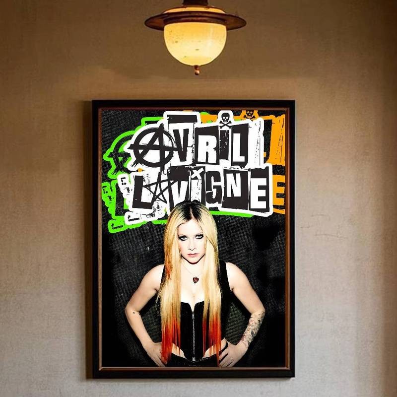 アヴリル・ラヴィーン 　Avril Ramona Lavigne　ポスター Avril Lavigne singer Ramona Lavigne poster canvas art suitable for