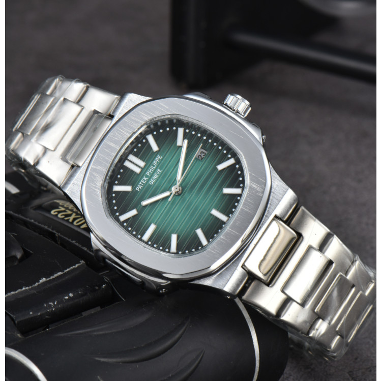 Patek Philippe Men's Watch Quartz Movement Calendar Display Simple Dial ...