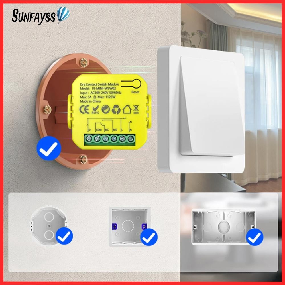 [Sunfayss.ph] Dry Contact Switch Module 5A DC12V 24V Smart Life WiFi ...