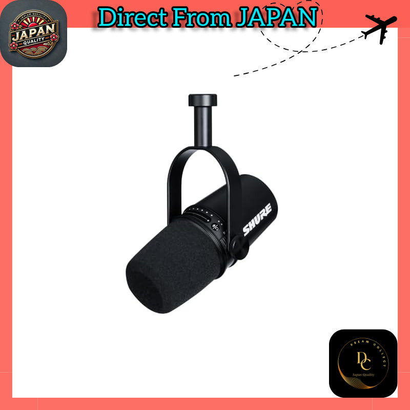 SHURE MV7 Podcast Microphone MV7-K-J Dynamic Microphone Cardioid ...