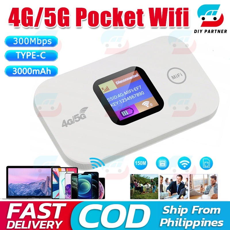 A8 300Mbps Mobile Router Pocket WiFi Openline Type-C 4G/5G Strong ...