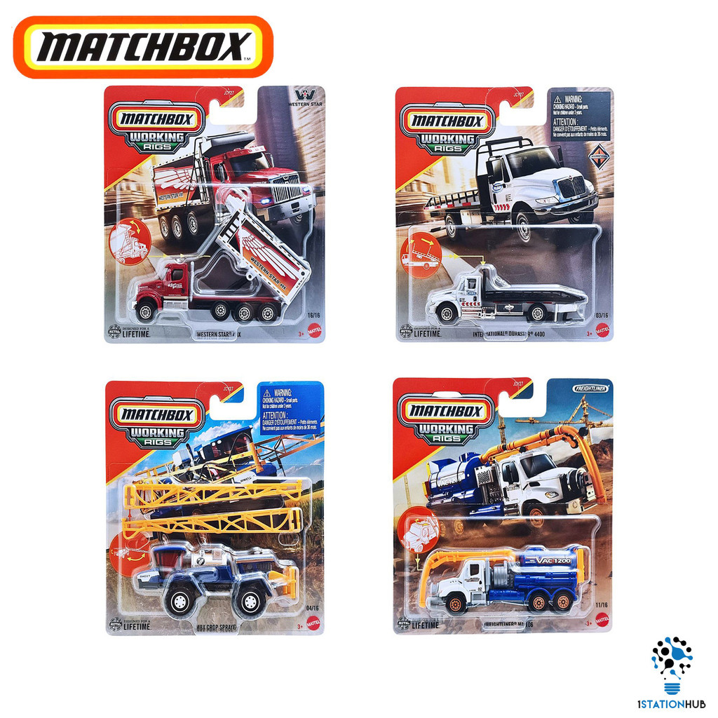 Matchbox Working Rigs Freightliner M2 206 International Durastar 4400 ...