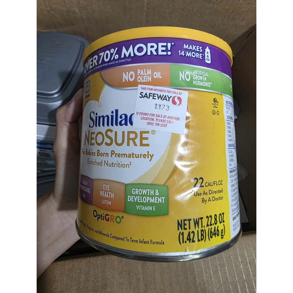 Similac NeoSure milk 646g and 371g – Special nutrition for premature ...