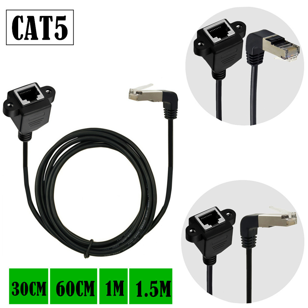 RJ45 Network Cable Adapter Cat5 100M Network Extension Cable 0.3m 0.6m ...