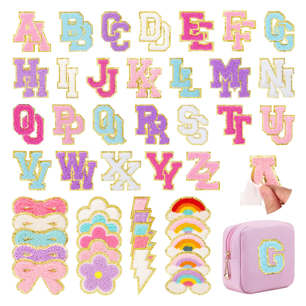 72 Letter Patches For Diy Personalized Banners, Bags, Backpacks, And ...