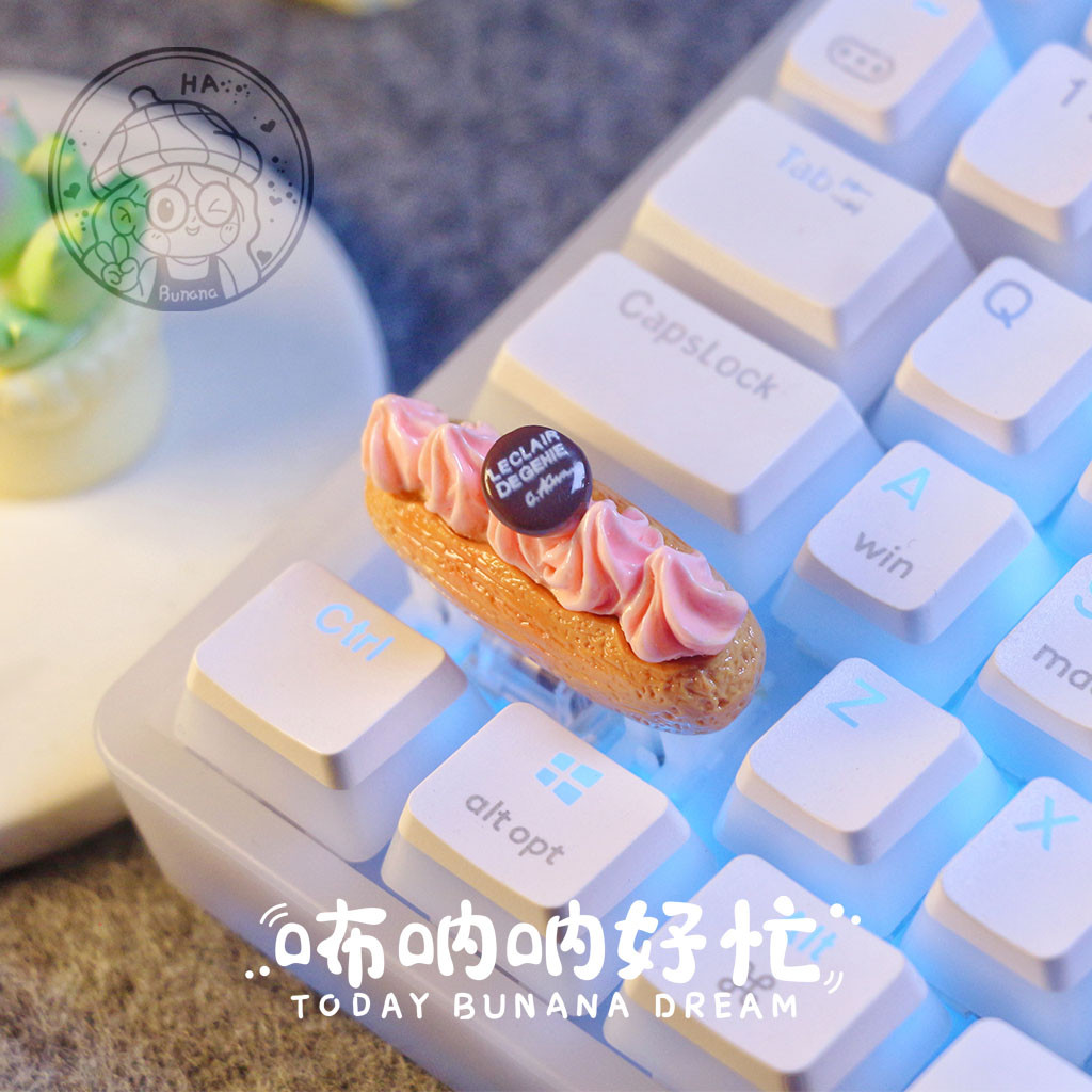 keycaps keycaps custom Cream Puff Theme Keycap Customized High-value ...