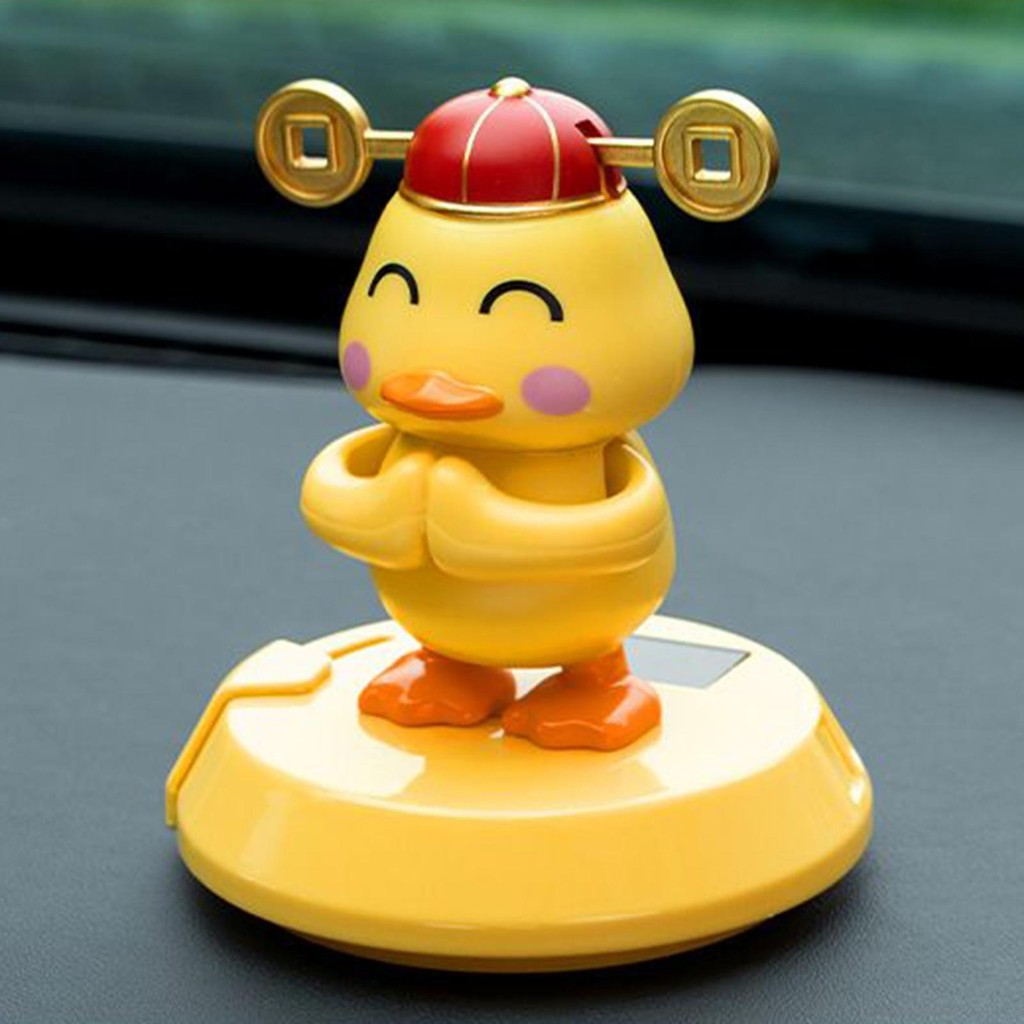Shaking Duck Dashboard Solar Dancing Toy Solar Powered Car Decoration ...