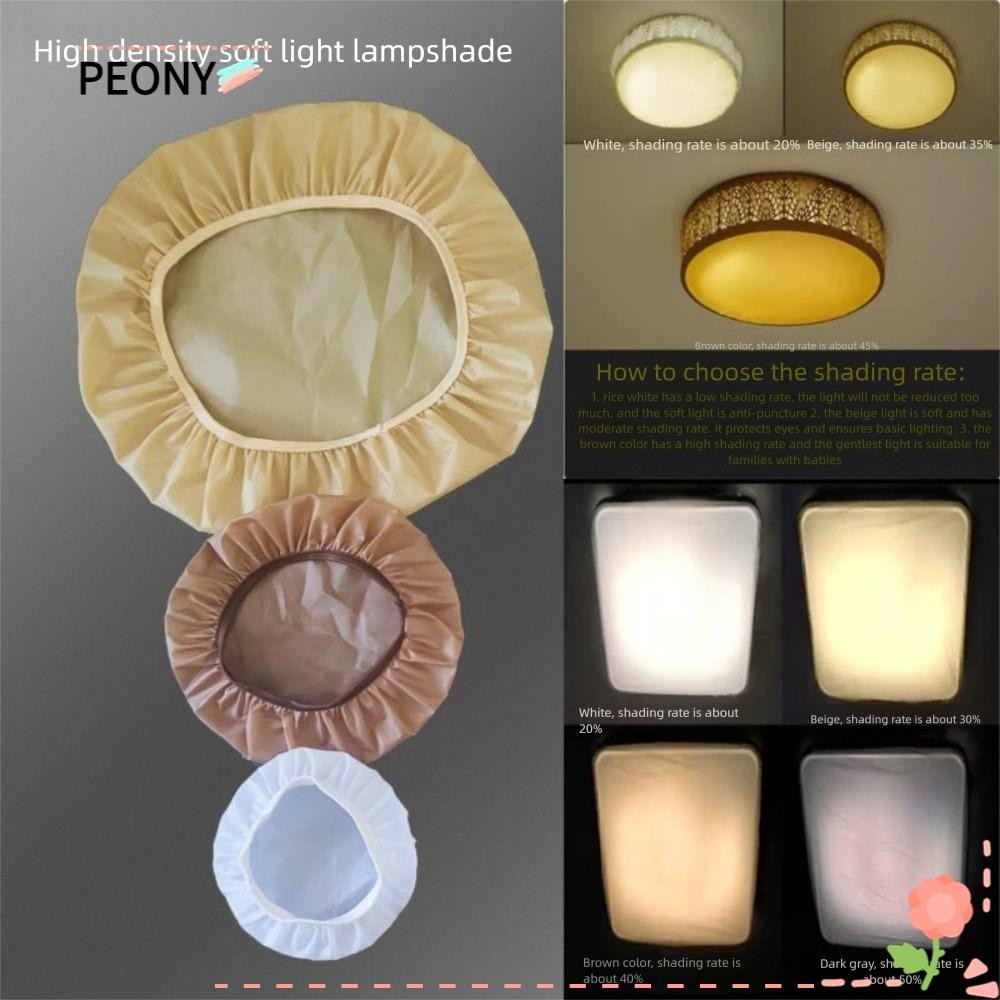 PEONYPH Ceiling Lamp Shade, Anti-Glare Fabric Spotlight Lamp Cover ...