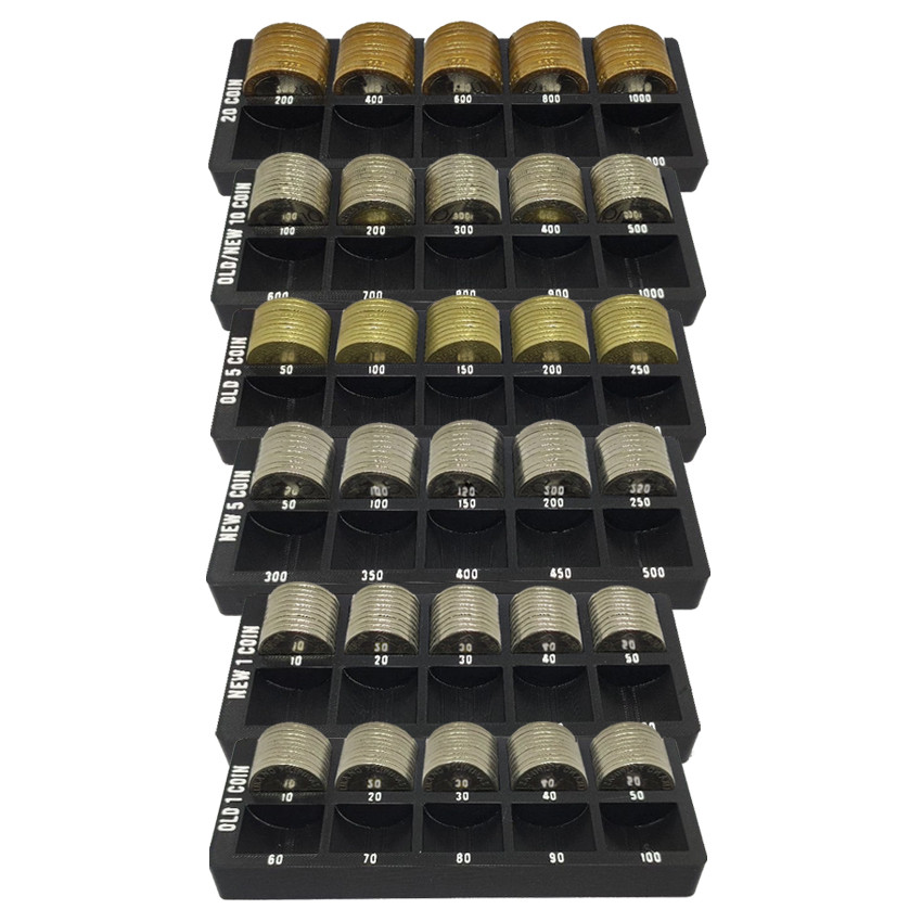 Coin Sorter Individual Tray Counter Organizer for PH Coin Display ...